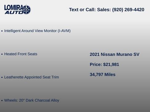 Used 2021 Nissan Murano SV AWD/4WD image 9