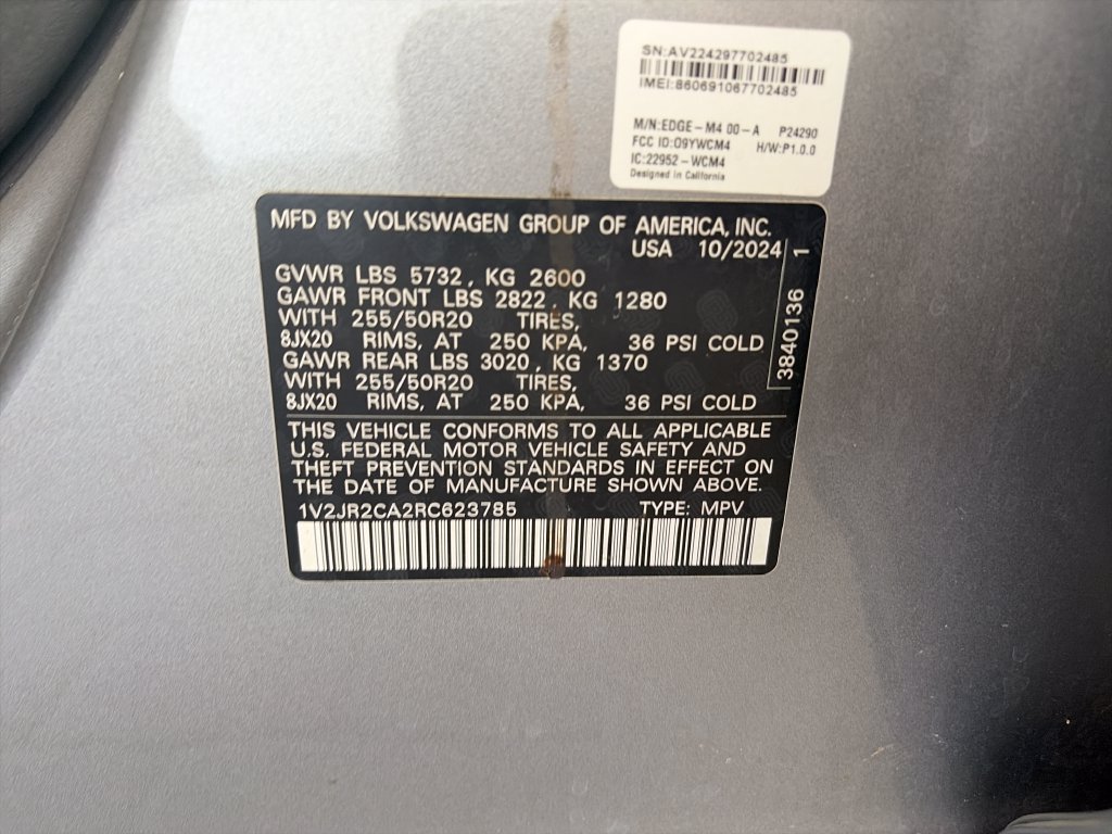 Certified 2024 Volkswagen Atlas SE FWD image 42
