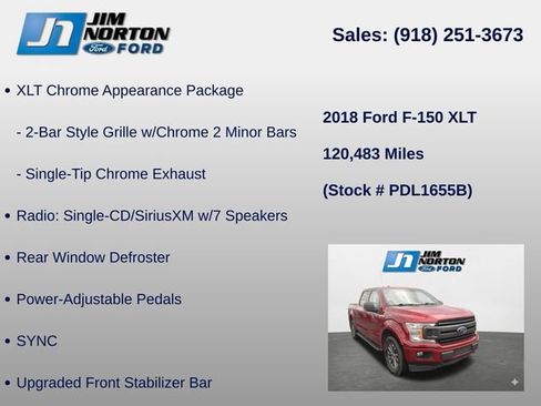 Used 2018 Ford F150 XLT w/ Equipment Group 302A Luxury AWD/4WD image 18