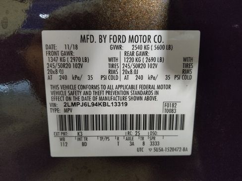 Used 2019 Lincoln Nautilus Reserve image 33