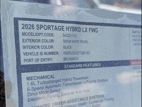 New 2026 Kia Sportage LX image 14
