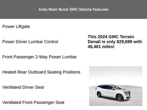 Used 2024 GMC Terrain Denali w/ Denali Premium Package AWD/4WD image 16