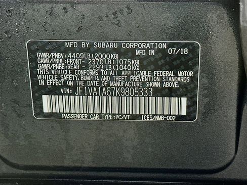 Used 2019 Subaru WRX W/ MANUAL TRANSMISSION image 31