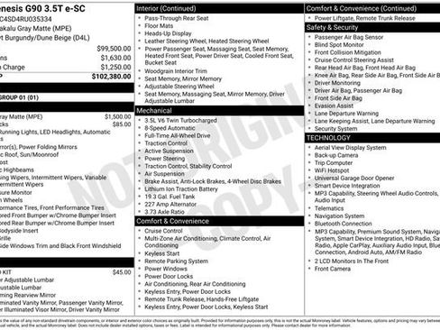 Used 2024 Genesis G90 3.5T AWD/4WD image 10