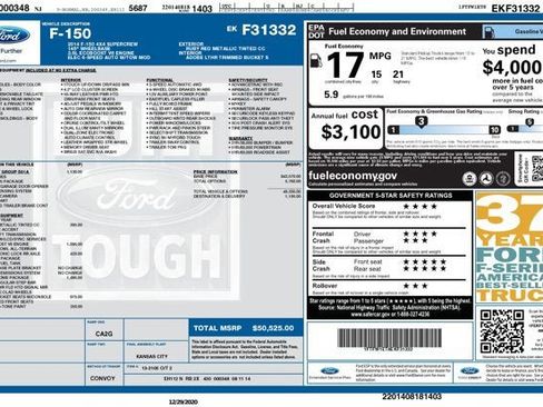 Used 2014 Ford F150 Lariat w/ Lariat Chrome Package image 52