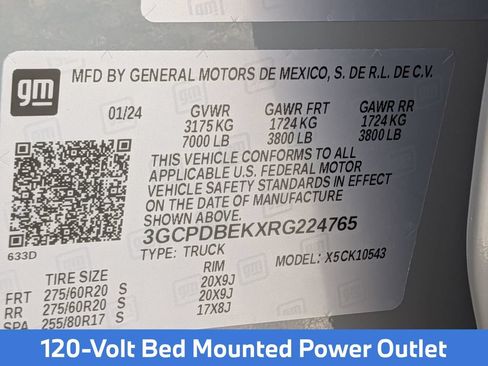 Used 2024 Chevrolet Silverado 1500 Custom w/ Turbomax Blackout Package AWD/4WD image 25