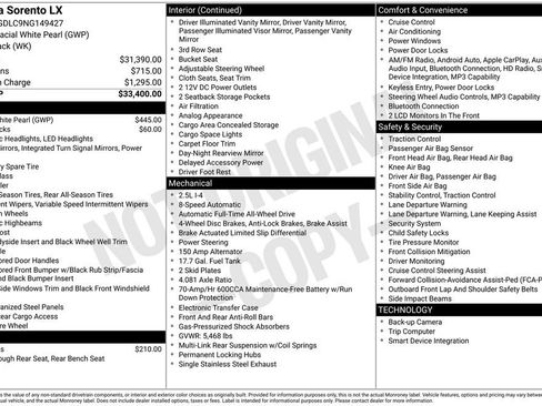 Used 2022 Kia Sorento LX image 7