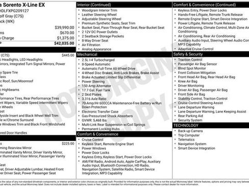 Certified 2023 Kia Sorento X-Line EX image 47