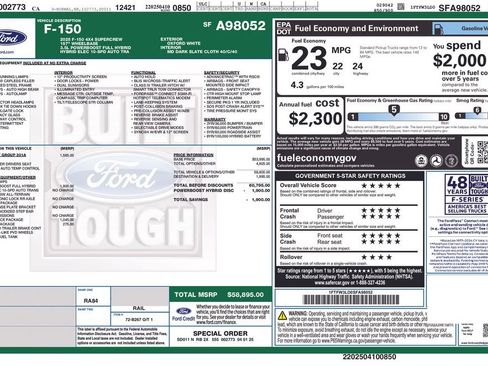 Used 2025 Ford F150 XLT w/ Equipment Group 301A Standard AWD/4WD image 6