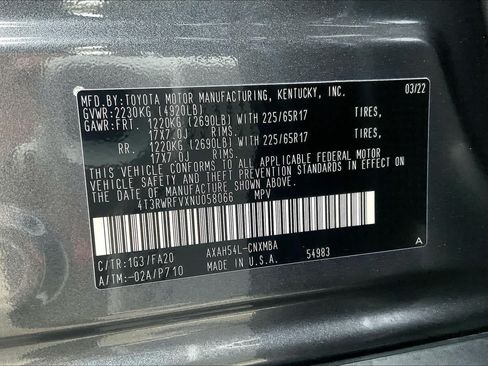 Used 2022 Toyota RAV4 XLE w/ Convenience Package AWD/4WD image 33