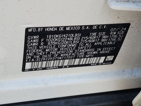 Certified 2025 Honda HR-V LX image 26