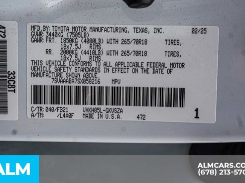 Used 2025 Toyota Sequoia SR5 AWD/4WD image 62