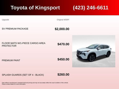 Used 2025 Nissan Rogue SV w/ SV Premium Package AWD/4WD image 3
