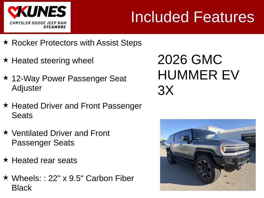 Used 2026 GMC Hummer EV 3X w/ Carbon Fiber Edition Package AWD/4WD image 4