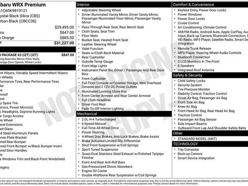 Used 2019 Subaru WRX Premium w/ Popular Package #3 (IZT) image 40