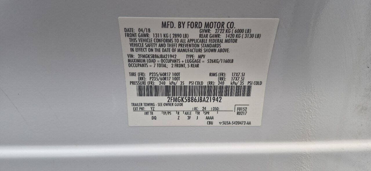 Used 2018 Ford Flex SE FWD image 12