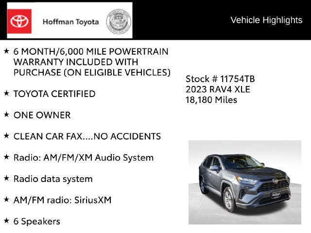 Used 2023 Toyota RAV4 XLE w/ Convenience Package AWD/4WD image 15