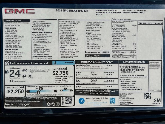 New 2026 GMC Sierra 1500 AT4 w/ AT4 Premium Package AWD/4WD image 21