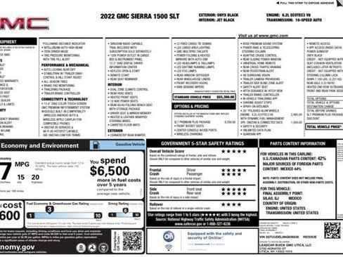 Used 2022 GMC Sierra 1500 SLT w/ SLT Premium Plus Package AWD/4WD image 32