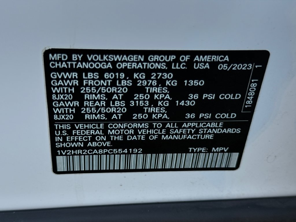 Used 2023 Volkswagen Atlas SE w/ Black Wheel Package AWD/4WD image 29