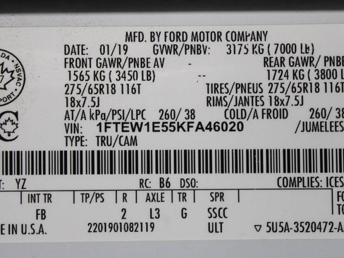 Used 2019 Ford F150 XLT w/ Equipment Group 301A Mid AWD/4WD image 35