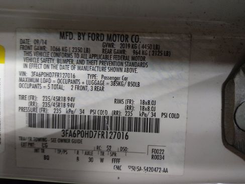 Used 2015 Ford Fusion SE w/ Equipment Group 202A image 33