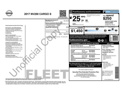 Used 2017 Nissan NV200 S image 3
