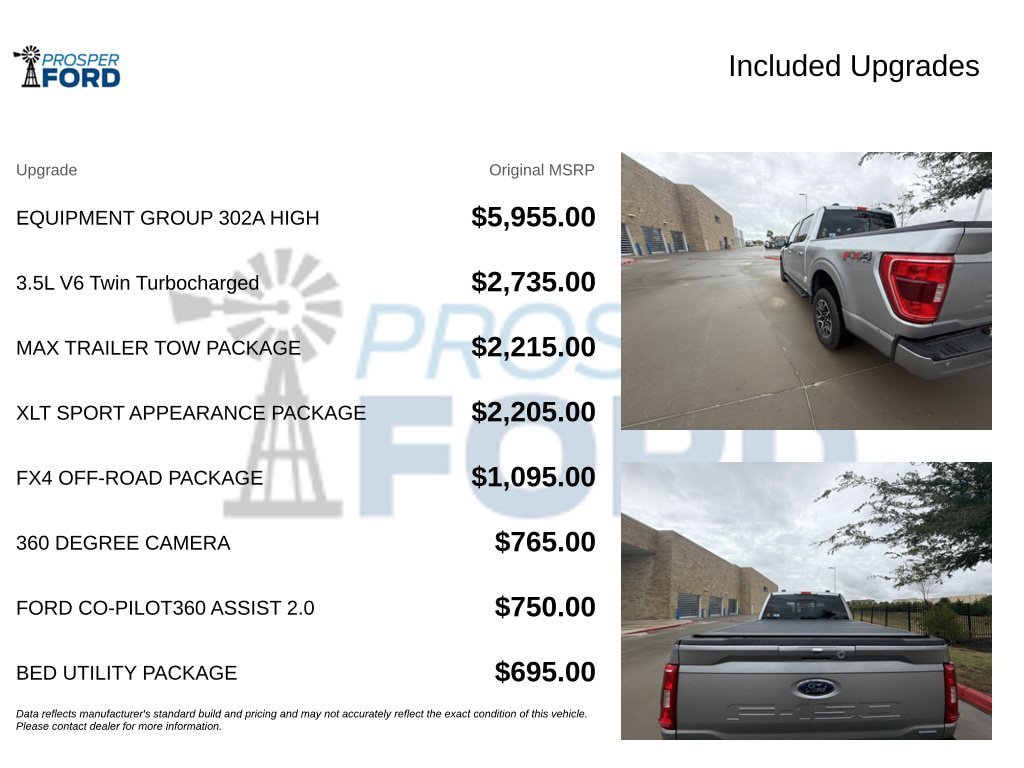 Used 2023 Ford F150 XLT w/ Equipment Group 302A High AWD/4WD image 3