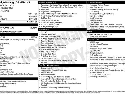 New 2026 Dodge Durango GT w/ Blacktop Package AWD/4WD image 32