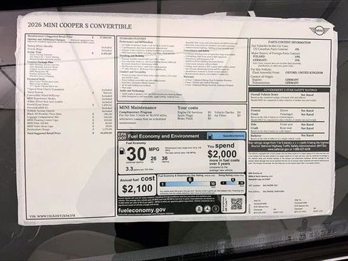 New 2026 MINI Cooper S image 12