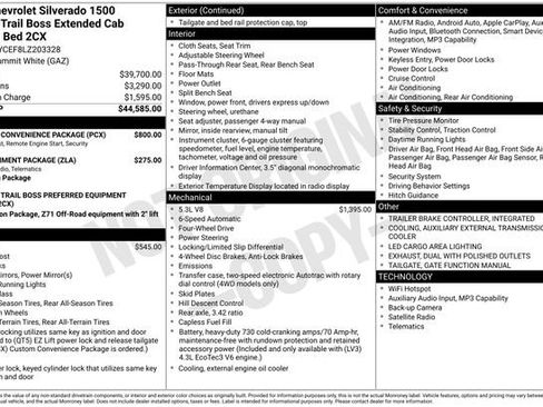 Used 2020 Chevrolet Silverado 1500 Custom Trail Boss w/ Custom Convenience Package image 8