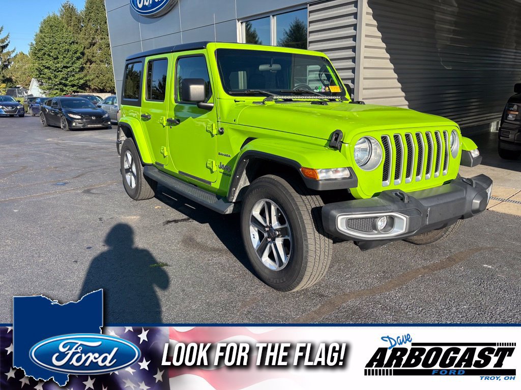 Used 2021 Jeep Wrangler Unlimited Sahara w/ Safety Group AWD/4WD image 1