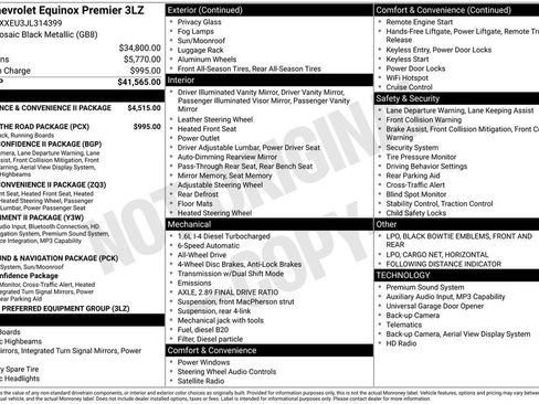 Used 2018 Chevrolet Equinox Premier AWD/4WD image 2