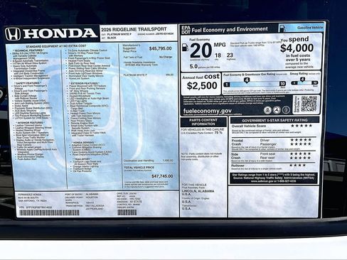 New 2026 Honda Ridgeline TrailSport image 19