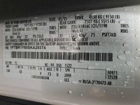 Used 2025 Ford Transit 250 Low Roof w/ Exterior Upgrade Package RWD image 7