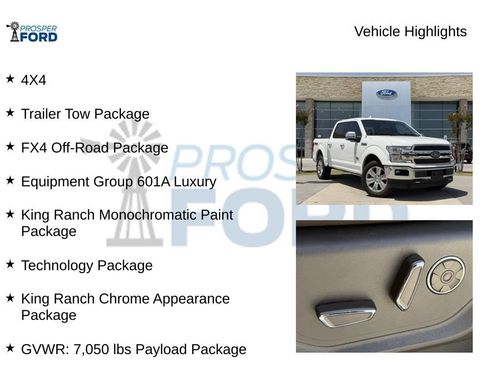 Used 2020 Ford F150 King Ranch w/ Equipment Group 601A Luxury AWD/4WD image 5