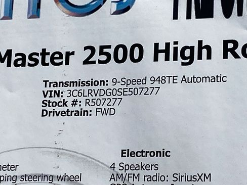 Used 2025 RAM ProMaster 2500 w/ Convenience Group FWD image 35