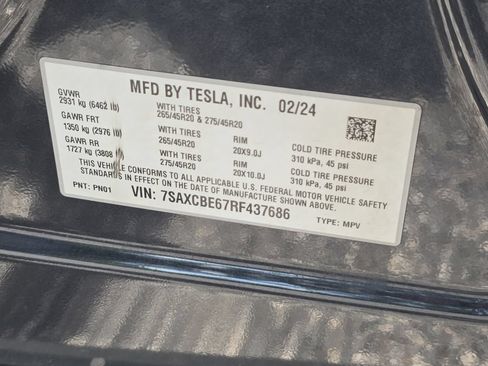 Used 2024 Tesla Model X Plaid AWD/4WD image 31