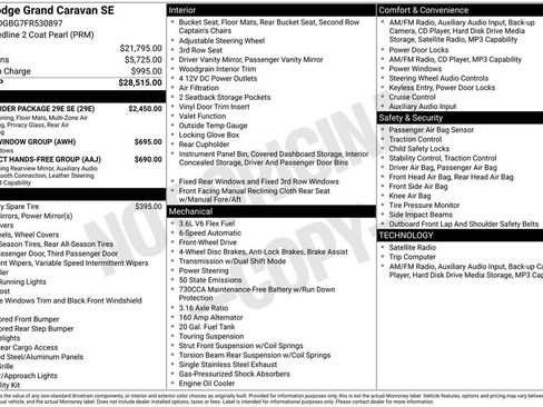 Used 2015 Dodge Grand Caravan SE w/ Quick Order Package 29E SE image 8