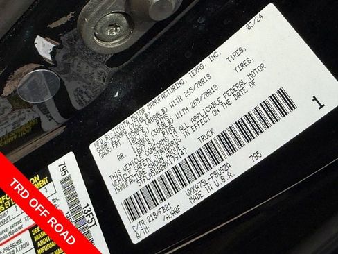 Used 2024 Toyota Tundra SR5 w/ TRD Off-Road Package image 31