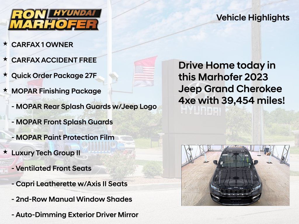 Used 2023 Jeep Grand Cherokee 4WD 4xe w/ Luxury Tech Group II image 9