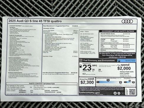 New 2025 Audi Q3 2.0T Premium image 34