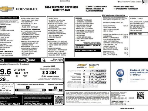 Used 2024 Chevrolet Silverado 1500 High Country w/ Technology Package AWD/4WD image 3