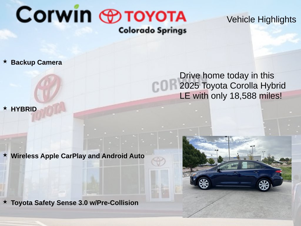 Used 2025 Toyota Corolla LE w/ Carpet Mat Package (TMS) FWD image 6