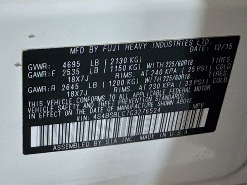 Used 2016 Subaru Outback 2.5i Limited image 41