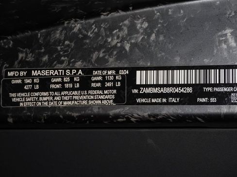 Certified 2024 Maserati MC20 Cielo RWD image 41