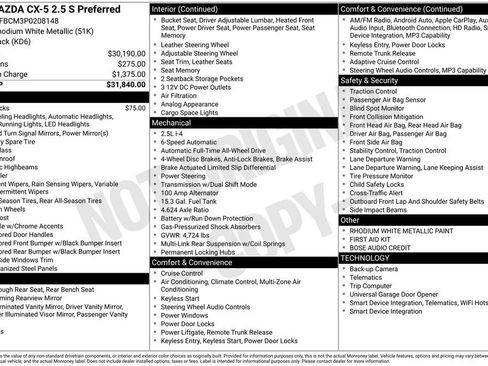 Used 2023 MAZDA CX-5 AWD 2.5 S w/ Preferred Package image 7