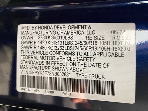 Used 2022 Honda Ridgeline RTL-E image 24