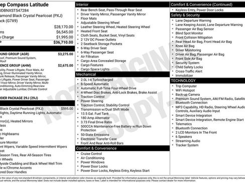 Used 2025 Jeep Compass Latitude w/ Sun & Sound Group AWD/4WD image 14
