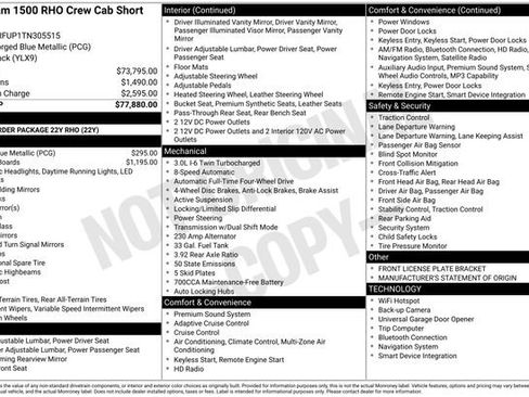 New 2026 RAM 1500 RHO AWD/4WD image 6